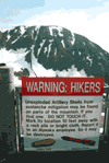 Hiker's warning