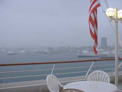 Back at the ship after our tour.