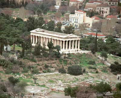 Temple of Zeus from the Acropolis.