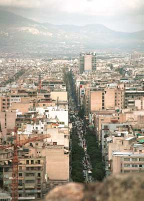 The city from the Acropolis.