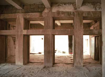 This is identified as the King's Room because it is the largest in the site and has cross ventillation.