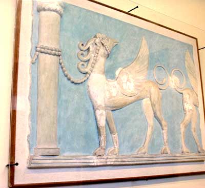 Some of the wall decorations were carved in relief - not just painted on.