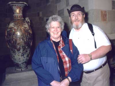 The ship's photographer caught up with us to take this in front of a Chinese vase.