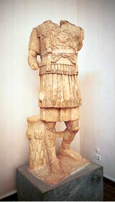 Male figure with no head