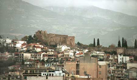 View of the town from the ship.