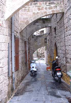 Neighborhood alley.