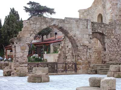 Ruin of a church. 