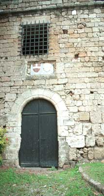 Old door, old wall.