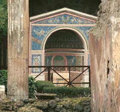 The decorations are mosaic not painting.