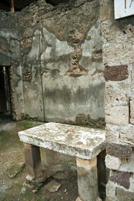 A bench for a weary tavern-goer.