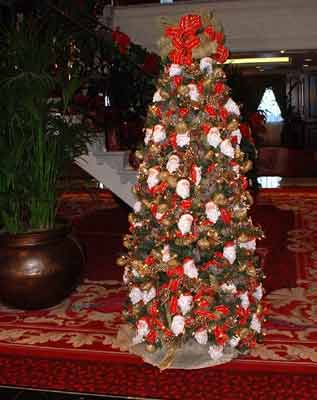 Xmas tree on Deck 4.
