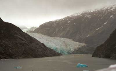 North face of the glacier