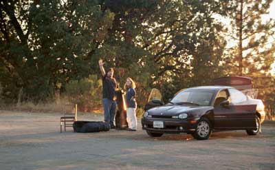 Setting up in Fremont Park for star gazing