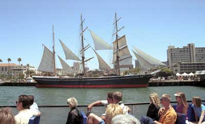 The Star of India in downtown San Diego as we begin our tour