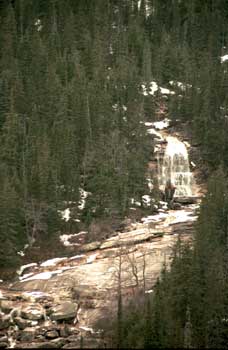 Passing a waterfall