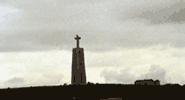 Statue of Christ the King overlooking the Rio Tejo