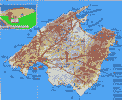 Map of Mallorca